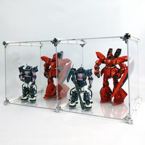 엠블럭 스페셜 X3타입 1층X2칸 2칸형(앞/뒤덮개포함) 원피스피규어 건담 핫토이 레고 장난감 소품 장식장 진열장 진열대 인테리어소품 보관함, 06.스페셜X3타입 1층X2칸 2칸형(흰색+크롬)