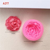 13 스타일 미니 소형 꽃 해바라기 장미 연꽃 실리콘 금형 DIY 퐁당 케이크 베이킹 초콜릿 설탕 도구 폴리머 클레이 만들기, [03] A217