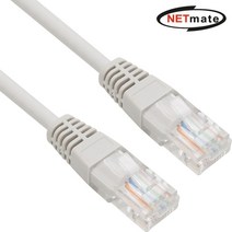 NETmate NMC-U505G CAT.5E UTP다이렉트 케이블(그레이) 0.5m, 본상품선택