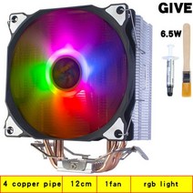 X79 2011 CPU 쿨러 4 히트 파이프 120mm 핀 PWM RGB 인텔 LGA 775 1155 1356 AMD3 AM4 냉각 팬 PC Quie, 05 1 FAN_05 3pin LAG 1200 1700