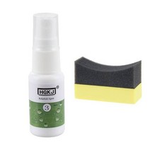 습식코팅제 가니쉬 복원제 자동차 플라스틱복원제 물왁스 20ml 인테리어 부품 재생 가죽 시트 유지 보수 클리너 부품 세 리퍼브 세척액, 스펀지로