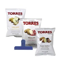 Torres Potato Chips 1Manchego 50g 1Black Truffle 40g 1Iberico Ham Chips 50g 3팩