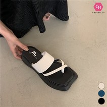 시크힐즈 액스 스트랩 여름 통굽 플랫폼 샌들 01498