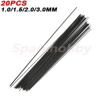 카본파이프 1mm 1.5mm 2mm 3mm (0.5 미터) 솔리드 탄소 섬유 막대 보강 막대 diy rc 비행기 용 고강도 경량, 1.0mm 0.5m 200개