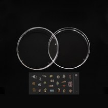 페트리 디쉬 60 멸균 패트리 샬레 샤레 Petri dish 투명 살렛 접시 배양 접시 원형 둥근 뚜껑 미생물 실험, 1팩(10개입)(스티커증정)