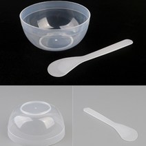팩용기 플라스틱용기 프라스틱용기 미용팩 반투명 용기 세트, 투명