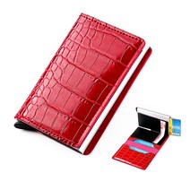 여성지갑 새로운 알루미늄 여성 지갑 카드 홀더 남성 지갑 럭셔리 매직 슬림 미니 RFID 남자 비즈니스 지갑 신용 카드 노트 홀더 케이스