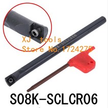 목공 트리머 보링기 S08K-SCLCR06/S08K-SCLCL06 95 도 내부 터닝 공구 홀더 거품 삽입 CCMT060204 용 보, 01 S08K-SCLCL06