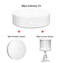 스마트 홈 키트 도어센서Xiaomi-스마트 홈 키트 Mijia Gateway 3 아카라 허브 도어 인체 온도 습도 센서, 22 Set 5