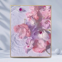 모란 꽃 | 디지털 유화 DIY 손으로 그린 수선화 백합 검 난초로 채워진 유화 작은 신선한 장식 그림, YX585, 30*40 (프레임 없음)