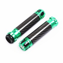 오토바이 핸들커버 스즈키 UE125 아기돌고래 UY/UU 개조 브레이크 소뿔 고무 미끄럼 방지, 16 손잡이 고무타입【그린】, 1개