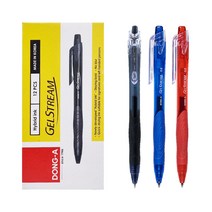 동아 겔스트림 1자루 볼펜 0.5mm 0.7mm 1.0mm, 흑색 1.0mm