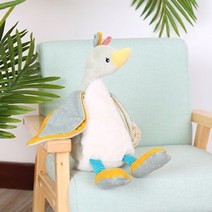 토끼 곰 기러기 인형 어린이 침대 수면 진정, 따스한 기러기, 35 cm좌석 높이(전체 길이 40 cm)