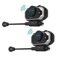 Vimoto V8 영어판 오토바이 헬멧 블루투스 이어폰 무전기 다기능 무전기, 2개V8
