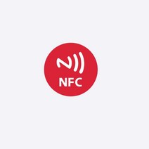 NFC 스티커 NTAG216 라벨 포럼 유형 2 태그 모든 사용 가능 폰용 888 바이트, 01=Round-Black, 1개