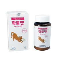 고양이유산균 락토펫 반려묘 프로바이오틱스 프리바이오틱스 포스트바이오틱스 함유, 용기형[60g]