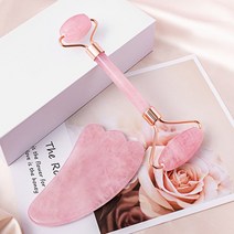 옥 마사지 얼굴 롤러 경락 피부 마사지 용품, 핑크, 본상품선택