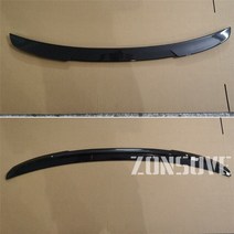 아우디 a6 c8 2019 2020 2021 2022 스포일러 abs 플라스틱 카본 모양 후면 트렁크 윙 바디 키트 액세서리, 탄소 섬유 모양