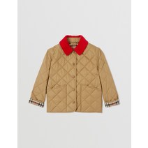 22FW 버버리 키즈 코듀로이 칼라 다이아몬드 퀼팅 재킷 8053870