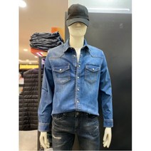 [잠뱅이] [W몰 ] 남성 웨스턴형 바이오스톤 스판 데님셔츠 AM3DDH501