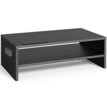 ERGO TAB 금속 모니터 스탠드 라이저 컴퓨터 노트북 프린터용 인체 공학적 14.5 플랫폼 10.2cm(4인치) 높이 (EBLL2), Wood