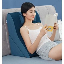 등받이쿠션 병상 침대 삼각등베개 간호 헤드쿠션, (그레이)자석형 기울기 조정