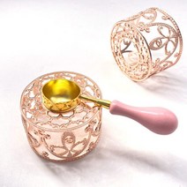 실링 왁스 스탬프 씰왁스 고양이 발톱 왁스 입자 인감 핸들 혼합 색상 투명 발광 비즈 DIY 선물 봉투 장식, 02 pink and pink spoons