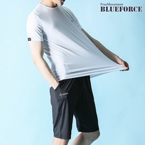 블루포스 남여공용 펜토넨 트레이닝 세트 반팔티 반바지 셋트 커플 무지 츄리닝 홈웨어 운동복