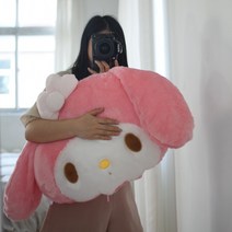 산리오 마이멜로디 빅 헤드 쿠션 자취방 아기방 방꾸미기 친구선물 크기 상세참고 작은, 미디엄 사이즈 70+40cm