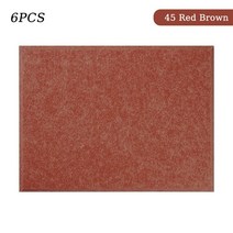 방음보드 흡음 차음 패드 TOUO-폴리에스터 방음 벽 패널 스튜디오 음향 흡수 6 개 어쿠스틱 트리트먼트, [01] Rectangle, [22] 45 Red Brown, [04] 1.2cm Super Density