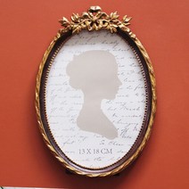 번트 브라운 엔틱액자 5x7 인테리어소품 탁상용액자, 단품