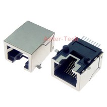 5pc SMT RJ45 8P8C 잭 커넥터 PCB 마운트 네트워크 소켓 인터넷 모듈러, 한개옵션0