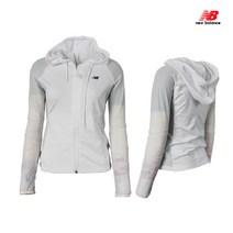뉴발란스 W 메쉬 후디 집업자켓 NBMD72W272-10 화이트 여성자켓