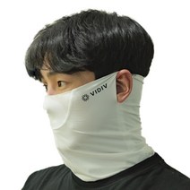 비디브 자외선차단마스크 얼굴햇빛가리개 골프 자전거 등산, 미네랄화이트