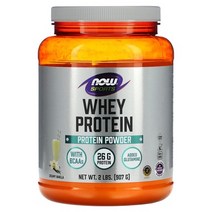 해외 3400001089 Now Foods (나우 푸드) Now Foods 유청 단백질 분말 크리미 바닐라 907g(2lb)