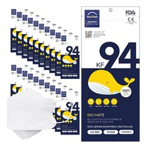 [100매] 바이오셀프케어 황사마스크 KF94 소형 흰색 5매입x20개 유아 어린이 국산원부자재
