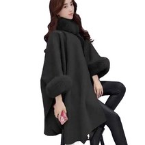 HOLIDIS 여성 간절기 미들롱타입 숄타입 버클 가디건 망토