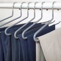 미끄럼 없는 정장 바지 걸이 5개 스카프 옷걸이 옷가게 신혼부부선물 정장바지걸이 바지행거 의류매장