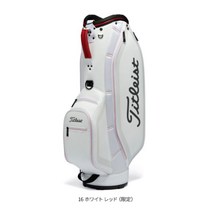 TITLEIST 타이틀리스트 골프 23년 캐디백 어스파이어 TB23ACBA, 화이트레드
