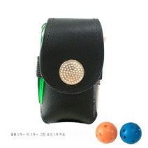 작은 공이 작은 골프 백 힙색 소가죽 미니 포장 부품 소피 golf 방울 2단 그린 Tee와 포크 두벌.세트, 3 액세서리 블랙