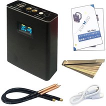 KOFEEGO LED 휴대용 미니 스폿 용접기 18650 배터리 DIY 보조 배터리 세트, 블랙