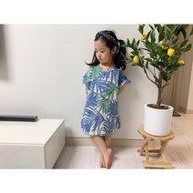 초코달 유아 아동 여아 남아 어린이집 유치원 등원룩 트로피컬 원피스