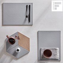프리폼 듀오 직사각 가죽 테이블매트 1p *색상선택가능, 기타, 타우페_화이트