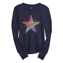 GAP 여아용 긴소매 와플 크루 버치