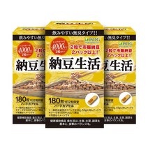 일본 ISDG 낫또키나제 낫토 엑기스 청국장 효소 추출 영양제 180정x3 4000FU, 1개, 기본