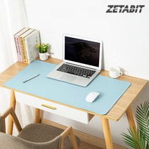 컴퓨터 책상 가죽 마우스 키보드 장패드 대형 SLS-M02 80x40 7컬러, 07_스카이블루