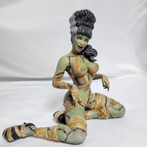 뱃지 만들기 부품 그리기 프랑켄슈타인의 신부 수지 입상 홈 장식 데스크탑 공예 조각, 한개옵션0