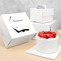 장원패키지 백색무지 케익 케이크 박스 (하판 별도구매), 5매(매당 1050원)
