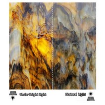 다채로운 직사각형 운모 모자이크 타일 15*20cm/5.9 * 7.8in 3mm/0.12in 두께 DIY 공예 타일 반투명 모자이크 제작 재료, Dark Brown-Chaos, 15cm 20cm, Dark Brown-Chaos