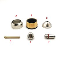 납땜인두기 FY-XF300H 물 냉각 CNC 플라즈마 토치 쉴드 컵 화웨이 커터 FX-300, 08 E Tip 1.9mm X 10PCS